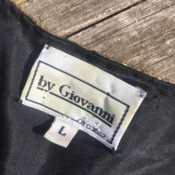 Vintage Giovanni Silk Beaded Blazer, Large - Picture 6 of 9